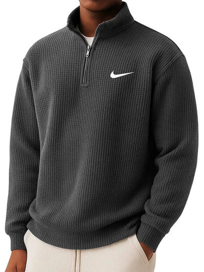 NK Collar Half Zip Sweatshirt